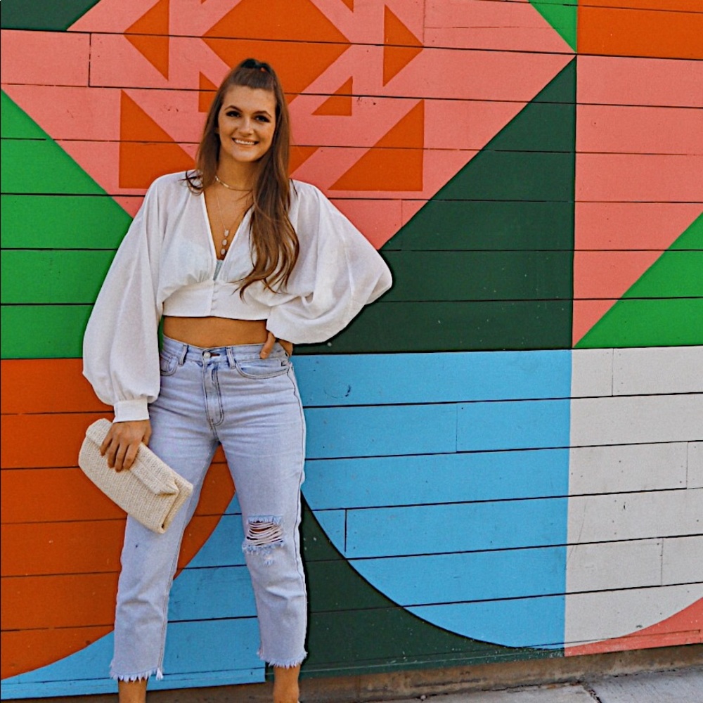 Brand New White BOHO crop top - Picture 8 of 14